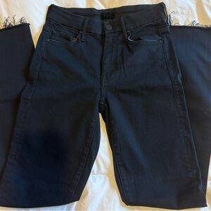 MOTHER Black Ankle Jeans
